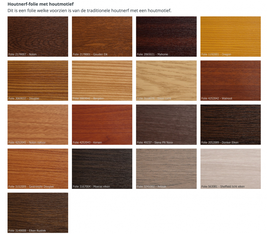 Kleurenmogelijkheden voor kunststof kozijnen